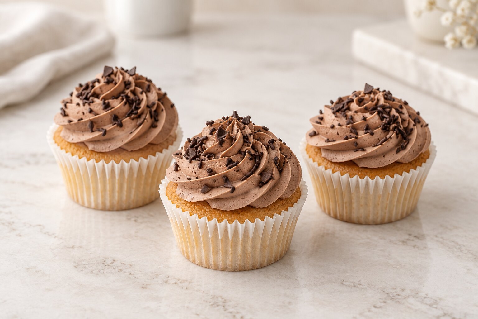 Cupcake marron à Liège
